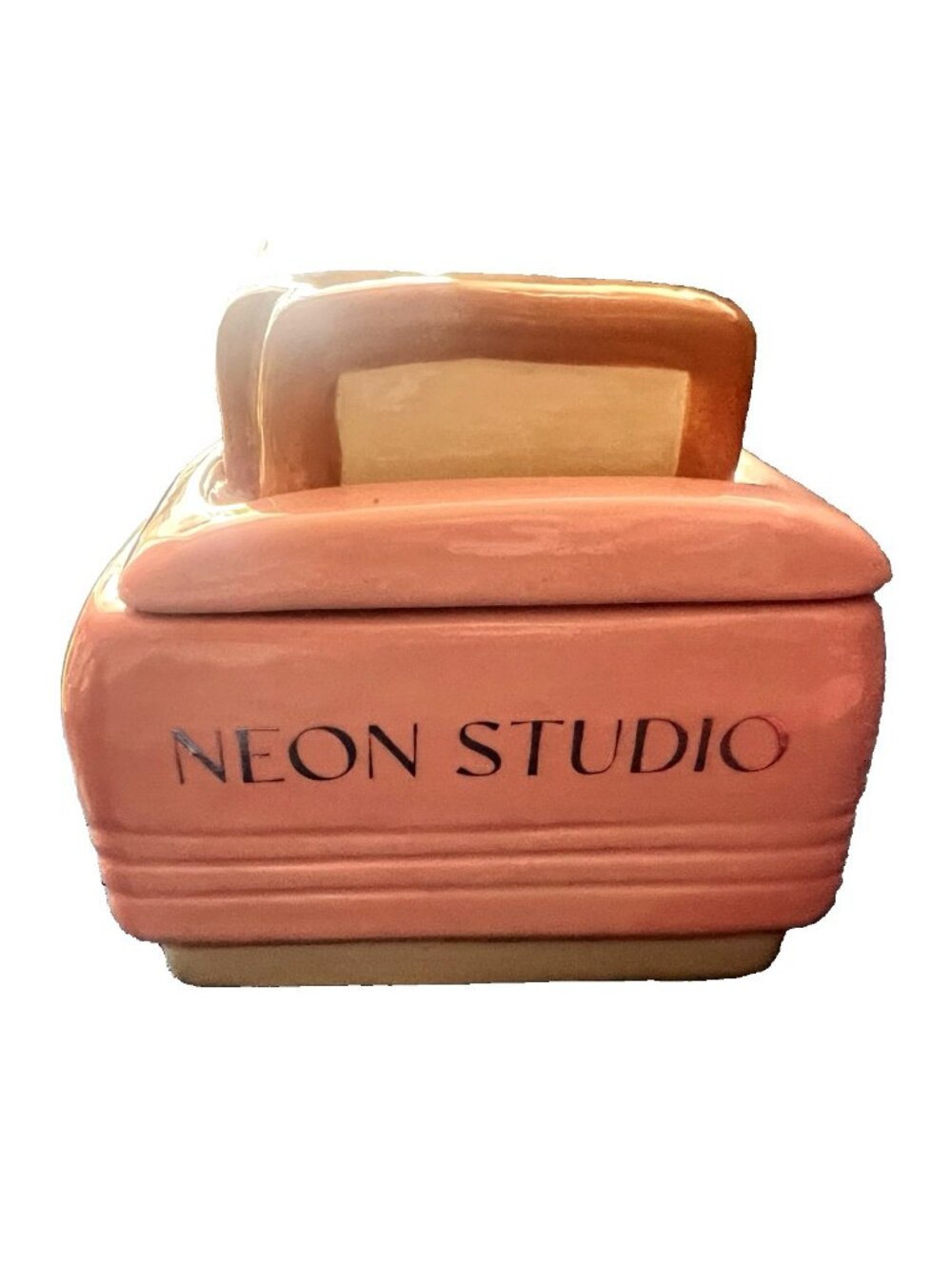 Pink Toaster Candle NEON STUDIO Morning Toast Ceramic 7.8 oz Hand Poured Scented